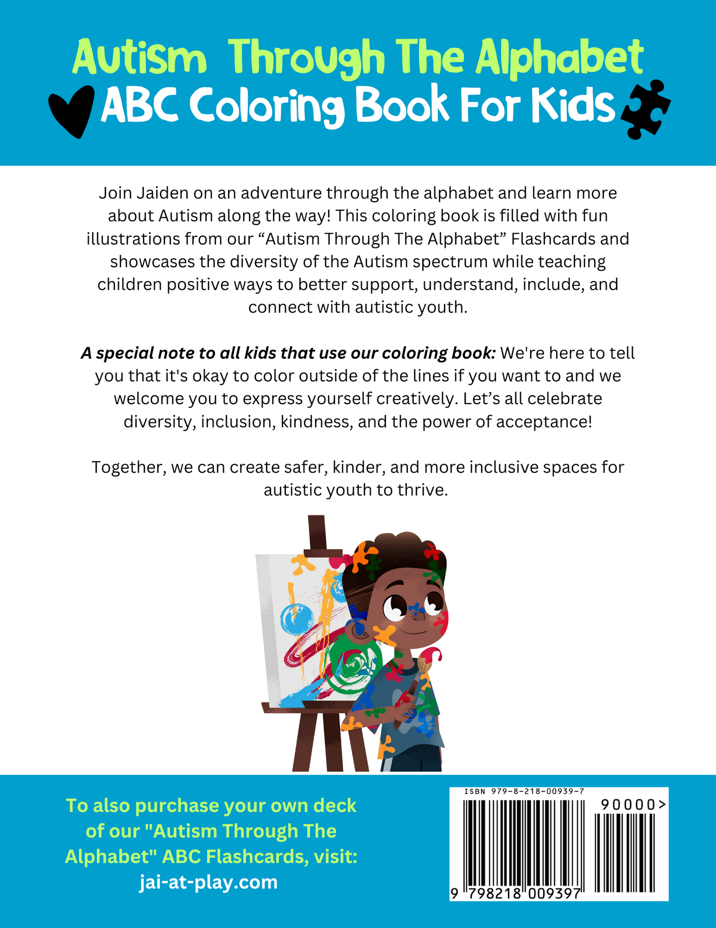 "Autism Through The Alphabet" ABC Coloring Book