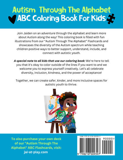 "Autism Through The Alphabet" ABC Coloring Book